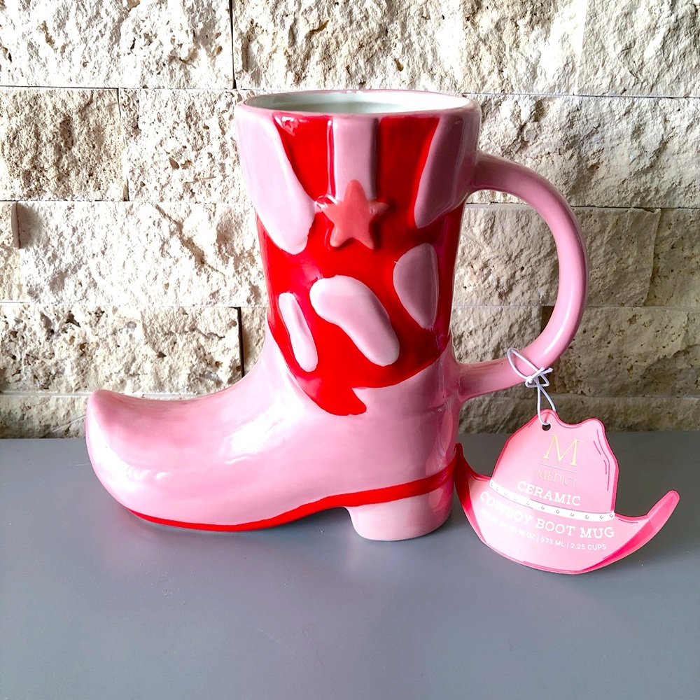 Cowboy boot mug New with tags!